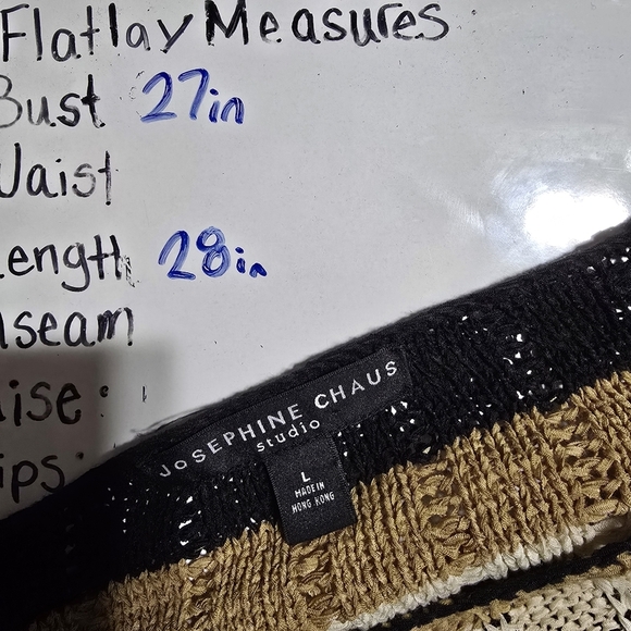 Vintage 90s Grunge Striped Black and Tan Sweater - Picture 4 of 4